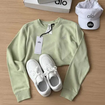 Alo Yoga Matcha Green Crewneck Sweatshirt