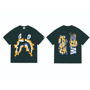 BAPE Navy/Yellow/Blue Pixel T-Shirt
