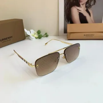 Burberry TB Monogram Sunglasses Gold/Brown Gradient