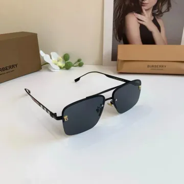 Burberry Vintage Check Black Sunglasses