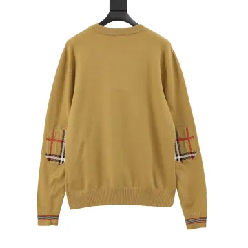 Burberry Vintage Check Mustard Knit Sweater