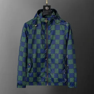 Burberry Vintage Check Navy & Green Hooded Jacket