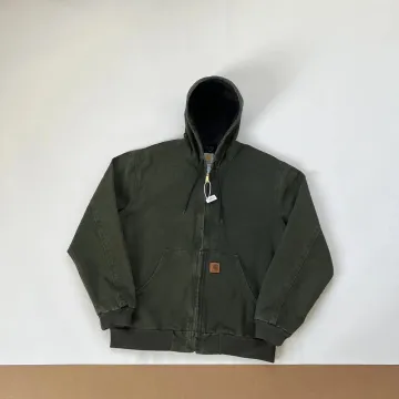 Carhartt Kickback Hooded Work Jacket Moss Green