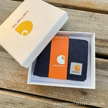 Carhartt Ribbed Navy Socks with Box Packaging