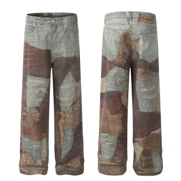Carhartt WIP Irregular Patchwork Print Jeans