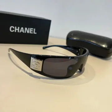 Chanel Black/Silver Sunglasses