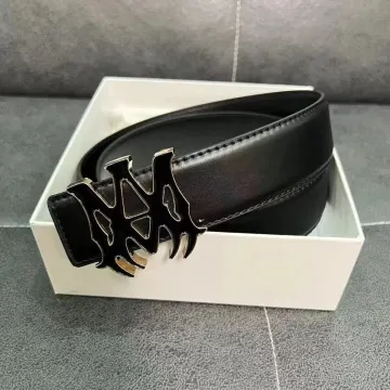 Chrome Hearts CH Plus Black/Gold Buckle Belt