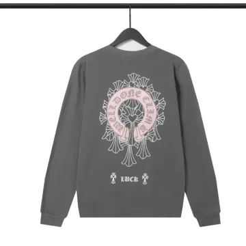 Chrome Hearts Charcoal/Pink Graphic Sweatshirt