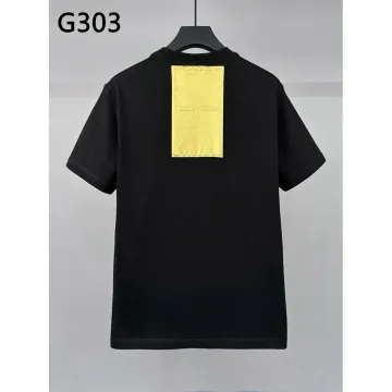 Dolce & Gabbana Black T-Shirt with Gold Logo