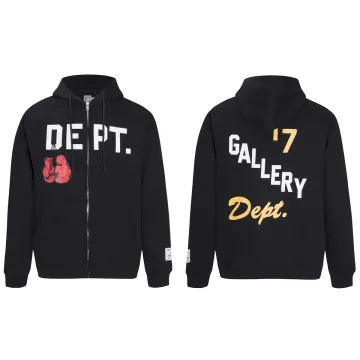 Gallery Dept. Black '17 Graphic Zip-Up Hoodie