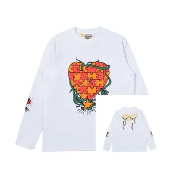 Gallery Dept Heart Puzzle White Long Sleeve T-Shirt
