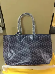 Goyard Monogram Sapphire Blue Tote Bag