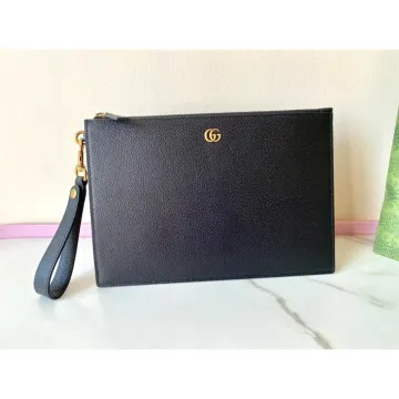 Gucci Interlocking G Black Clutch Bag