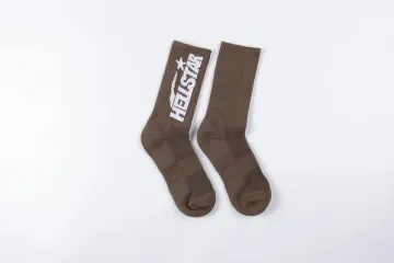Hellstar Brown Logo Socks