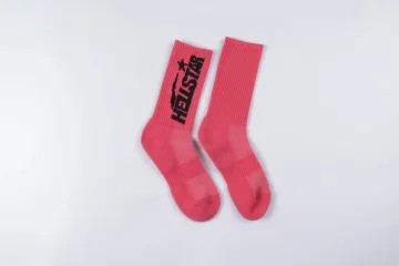 Hellstar Studios Coral Pink Crew Socks