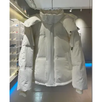 Hooded White Puffer Jacket