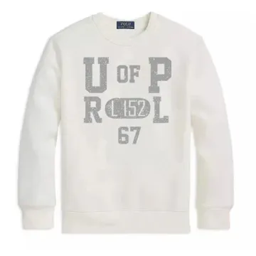 Polo Ralph Lauren A-3 White Crewneck Sweatshirt