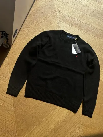 Polo Ralph Lauren Classic Logo Black Crewneck Sweater