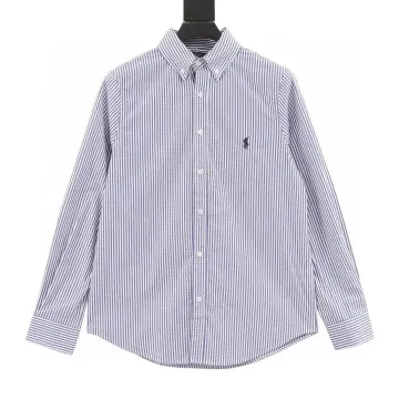Polo Ralph Lauren Classic Logo Blue/White Striped Button Down Shirt
