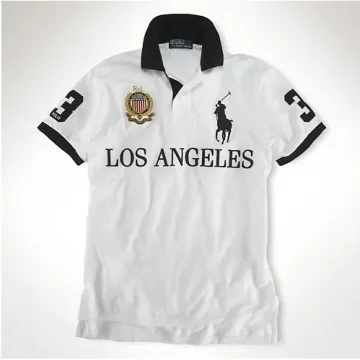 Polo Ralph Lauren Classic Logo Los Angeles White Polo Shirt