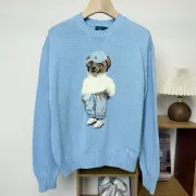 Polo Ralph Lauren Polo Bear Light Blue Knit Sweater