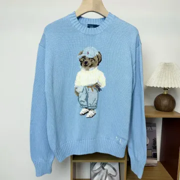 Polo Ralph Lauren Polo Bear Light Blue Knit Sweater