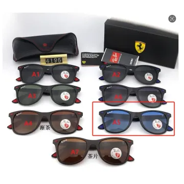 Ray-Ban Wayfarer 4195 Black/Blue Sunglasses