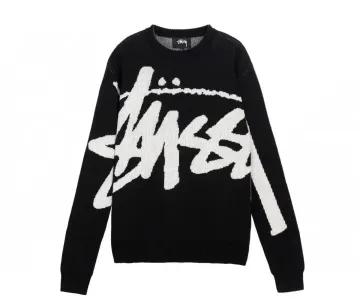 Stussy Stussy Black Logo Knit Sweater