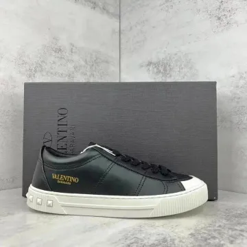 Valentino Rockstud Black/White Sneakers