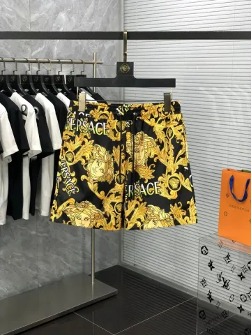 Versace Medusa Black/Gold Shorts