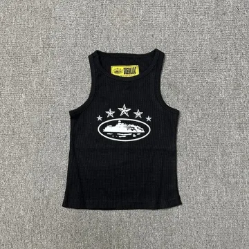 Women's Black Boat Graphic Tank Top